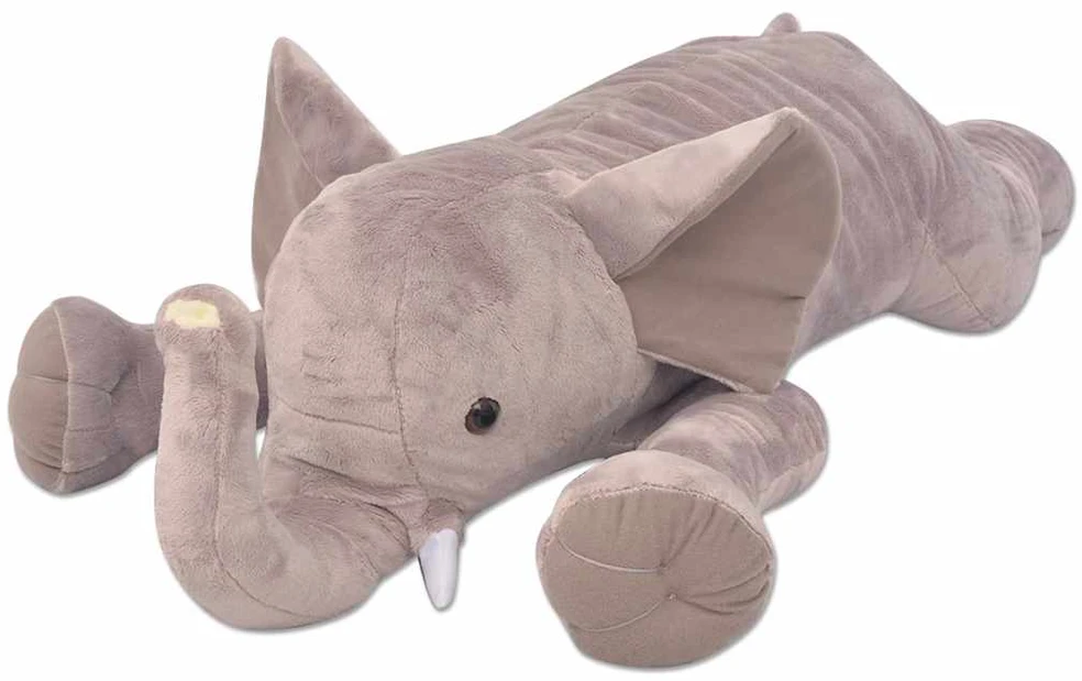 Minkštas pliušinis dramblys, XXL, 95 cm