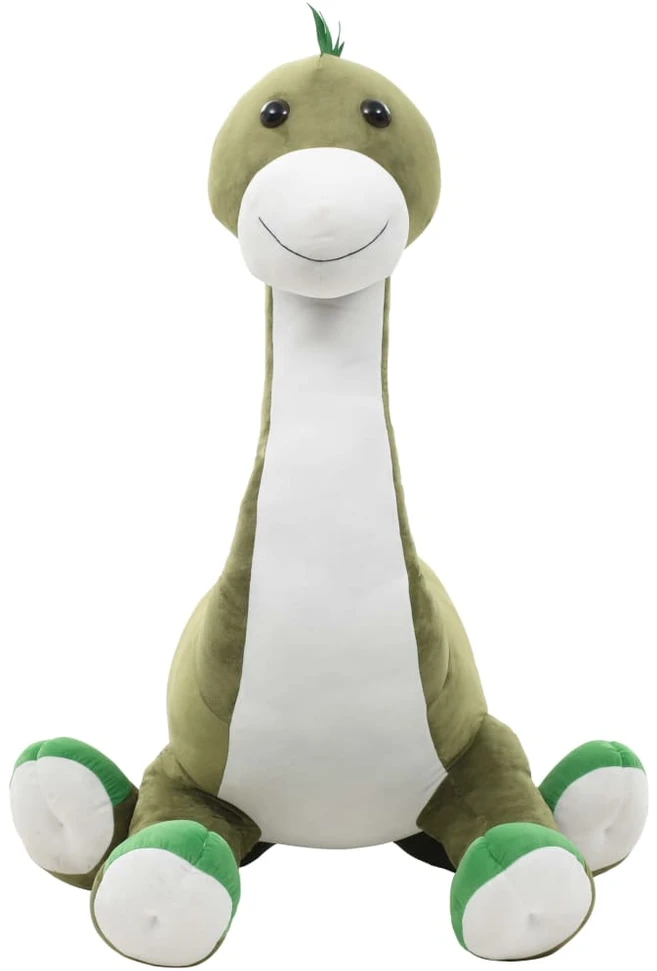 Minkštas žaislinis dinozauras-Brontozauras, žalias, pliušinis