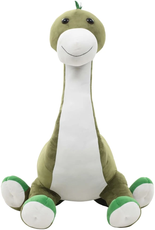 Minkštas žaislinis dinozauras-Brontozauras, žalias, pliušinis