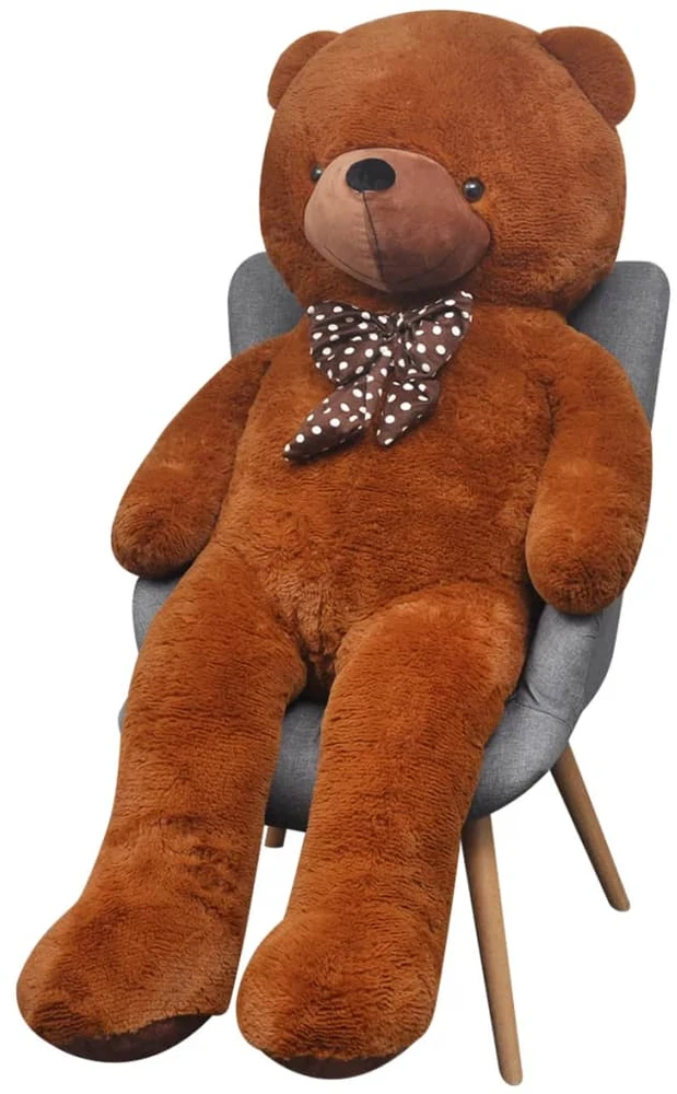 Minkštas žaislinis šuo, pliušinis, rudas, 242cm