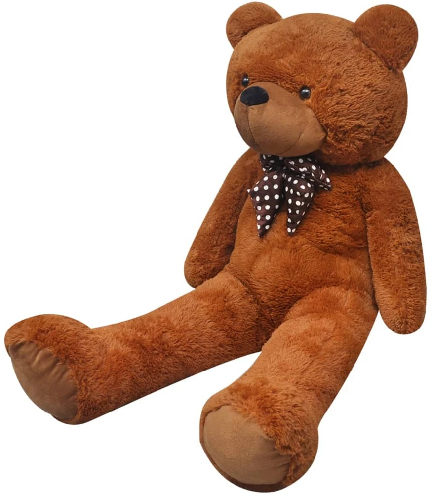 Minkštas žaislinis šuo, pliušinis, rudas, 242cm