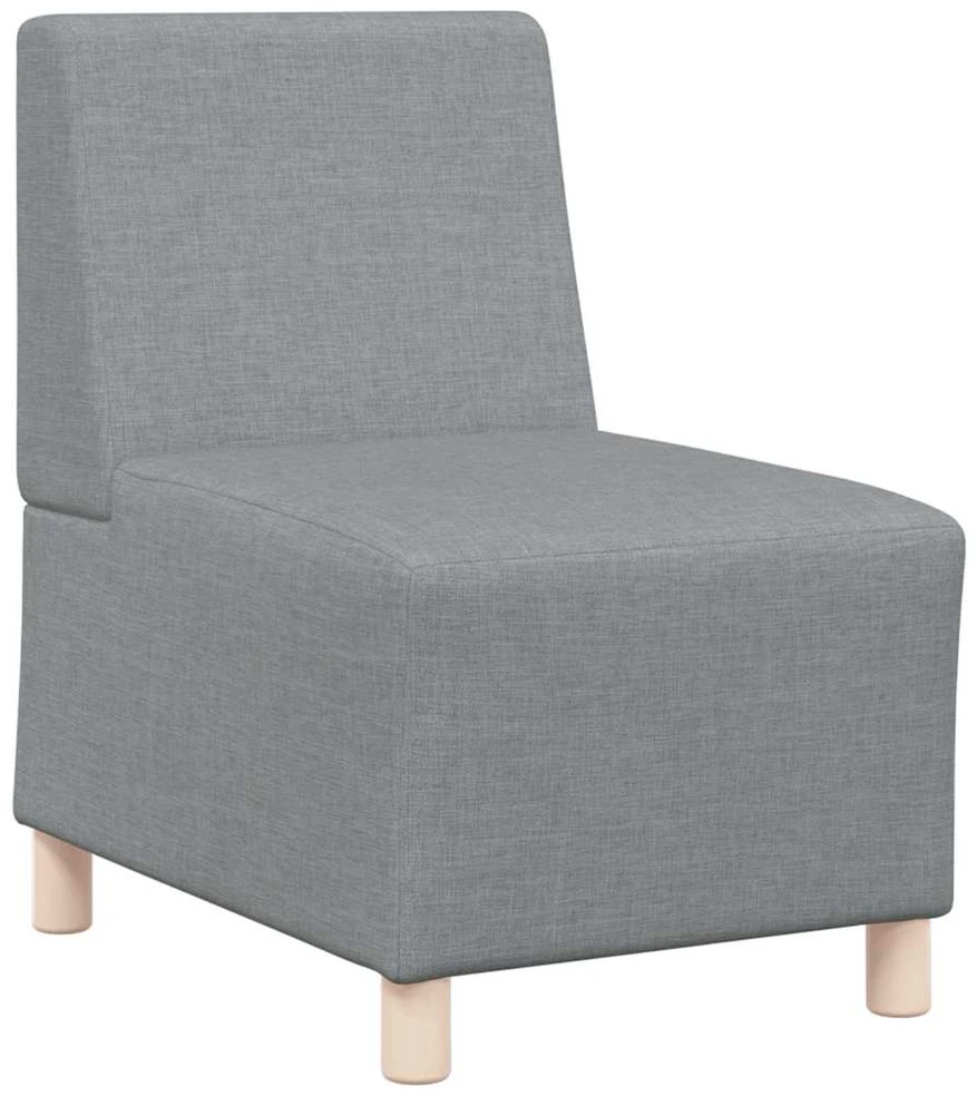 Modulinis sofa vienetas be rankų 2 vnt. Šviesiai pilka audinys