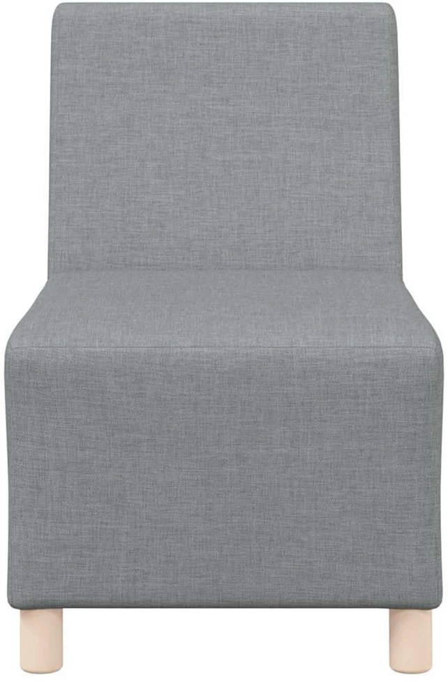 Modulinis sofa vienetas be rankų 2 vnt. Šviesiai pilka audinys