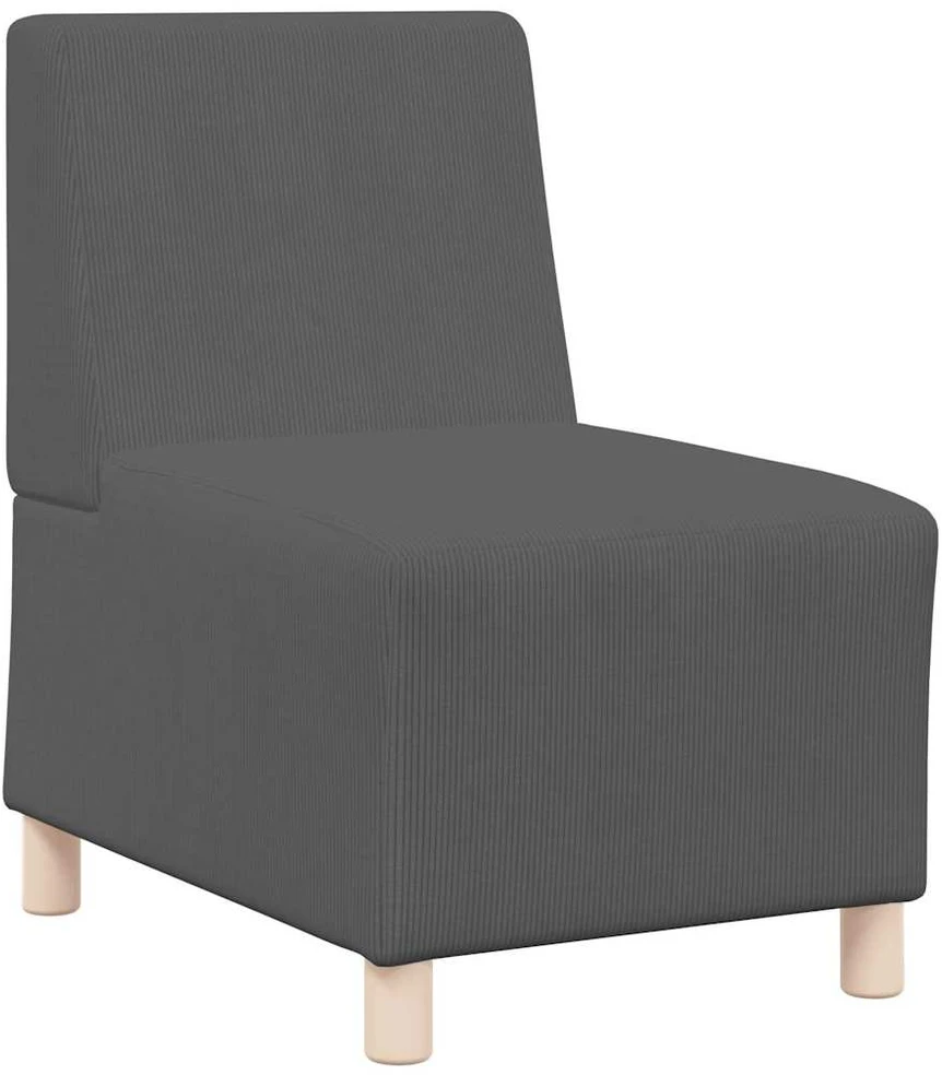 Modulinis sofa vienetas be rankų 2 vnt. Tamsiai pilka