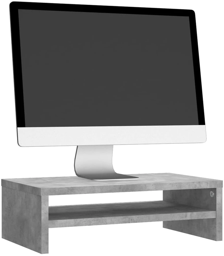Monitoriaus stovas, betono, 42x24x13cm, apdirbta mediena