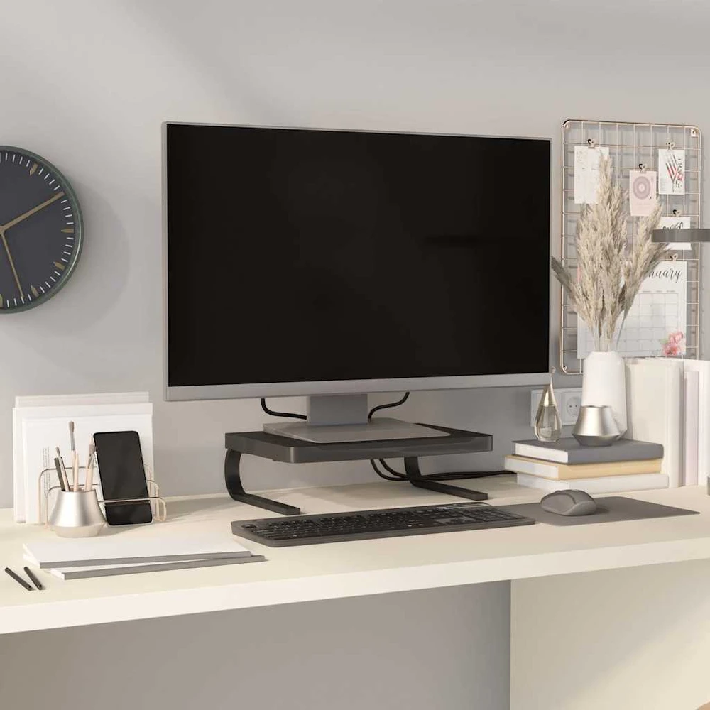 TV staliukas Monitoriaus stovas, juodos spalvos, 37x28x11,5cm