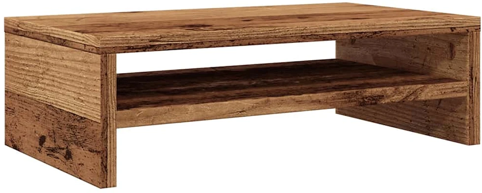TV staliukas monitoriaus stovas Old Wood 42x24x13 cm Engineered Wood
