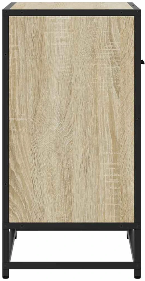 naktinė spintelė Sonoma ąžuolas 60x31x60 cm Mediena ir metalas