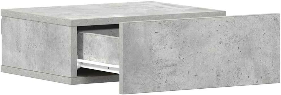 Naktiniai staliukai, 2vnt., betono, 40x30x15cm, mediena