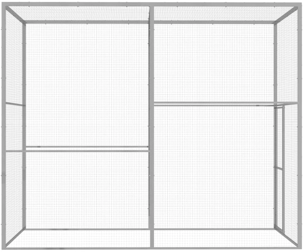 Narvas katėms, 3x1,5x2,5m, galvanizuotas plienas