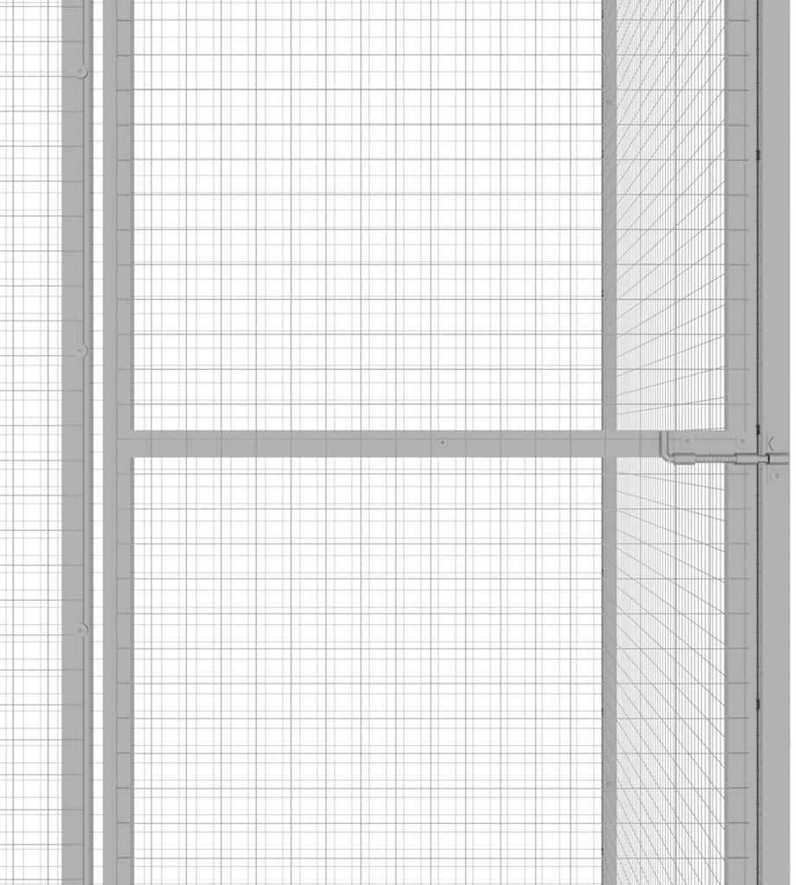 Narvas katėms, 3x3x2,5m, galvanizuotas plienas