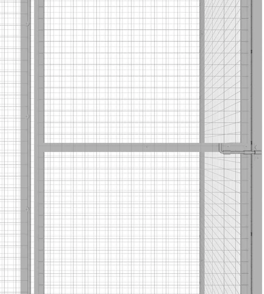 Narvas katėms, 4,5x1,5x1,5m, galvanizuotas plienas
