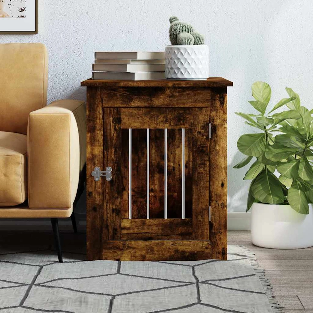 Narvas šunims, dūminio ąžuolo, 55x75x65cm, apdirbta mediena