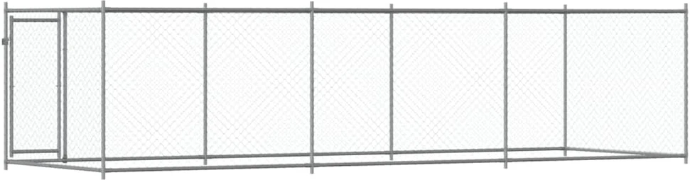 Narvas šunims su durimis, pilkas, 6x2x1,5m, plienas