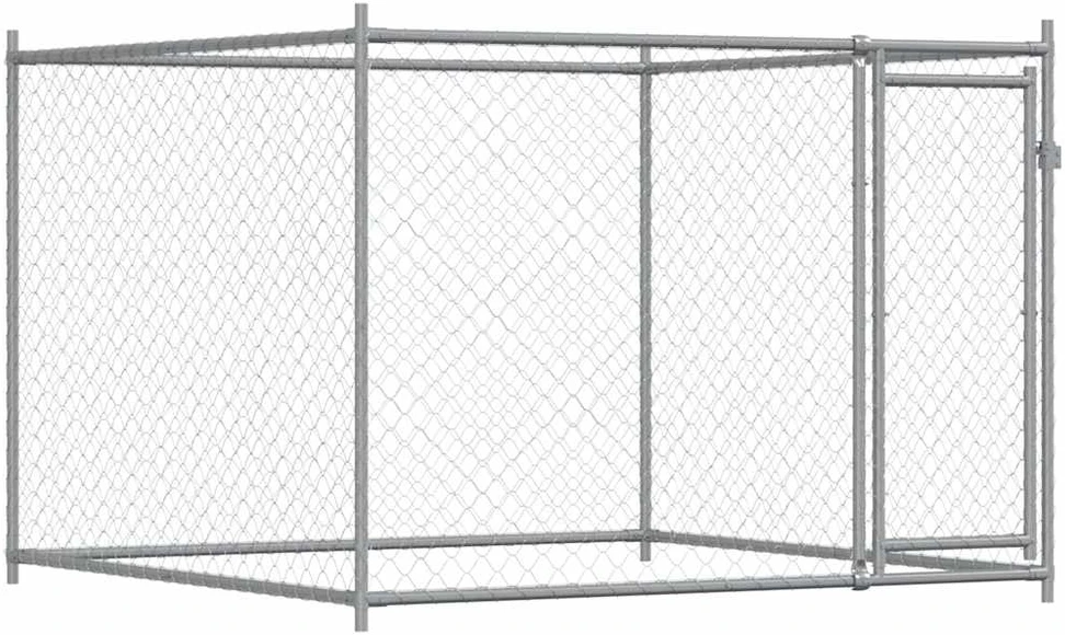 Narvas šunims su durimis, pilkas, 6x2x1,5m, plienas