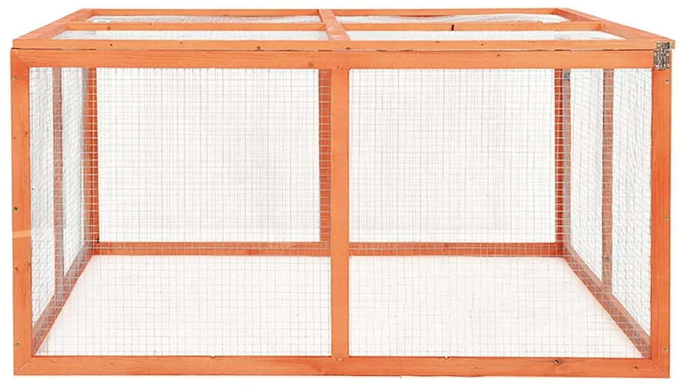 Narvas triušiams, 124x120x60cm, eglės medienos masyvas