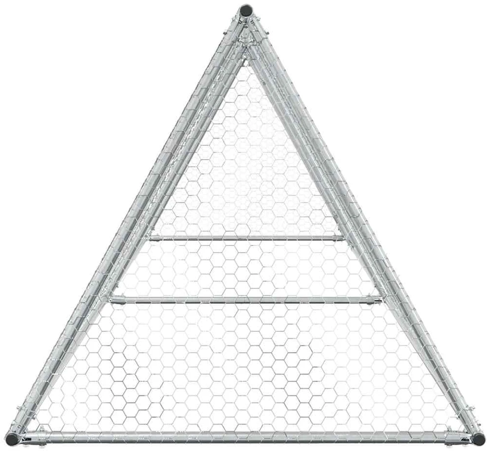 Narvas viščiukams, sidabrinis, 400x105x91cm, plienas