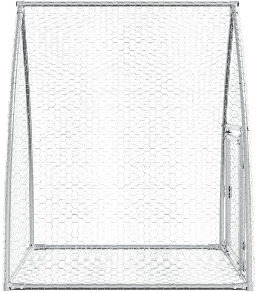 Triušių narvas, sidabrinis, 100x105x120cm, plienas
