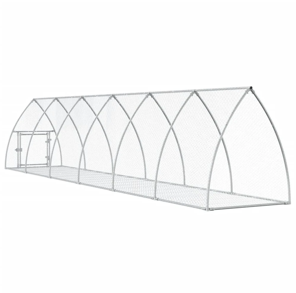 Narvelis triušiams, sidabrinis, 600x105x120cm, plienas