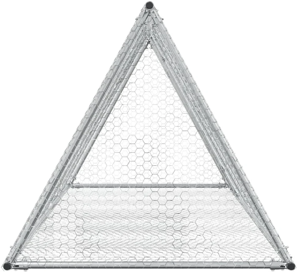 Narvelis triušiams, sidabrinis, 200x105x91cm, plienas