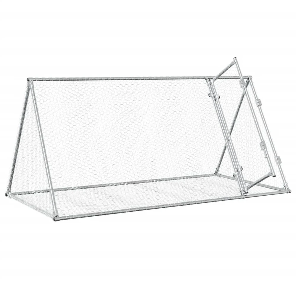 Narvelis triušiams, sidabrinis, 200x105x91cm, plienas