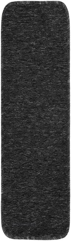 Neslystantys laiptų kilimėliai, 15vnt., antracito, 75x20cm