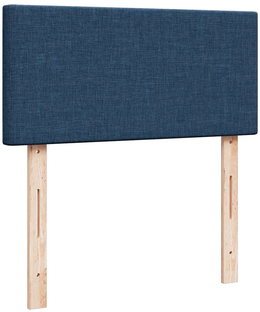 Osmanų lova su čiužiniu ir LED lemputėmis Mėlynas 90x200 cm