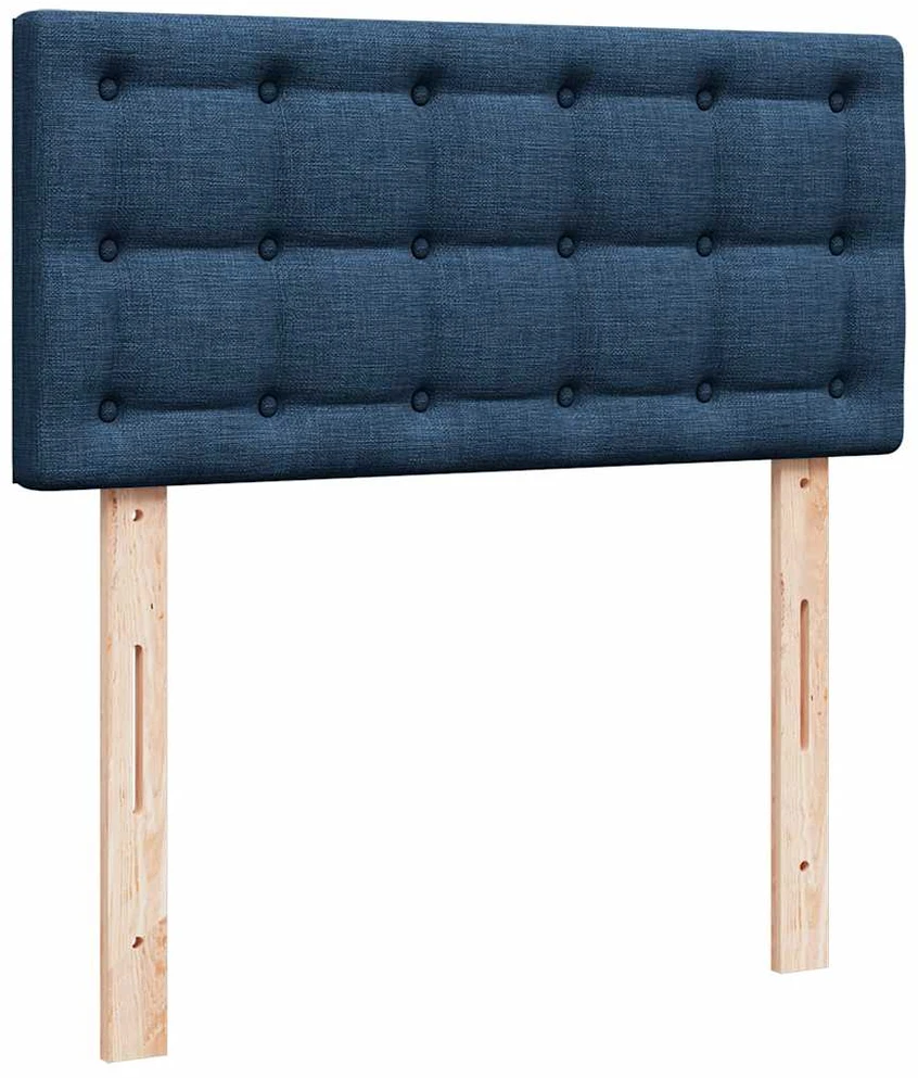 Osmanų lova su čiužiniu ir LED lemputėmis Mėlynas 100x200 cm