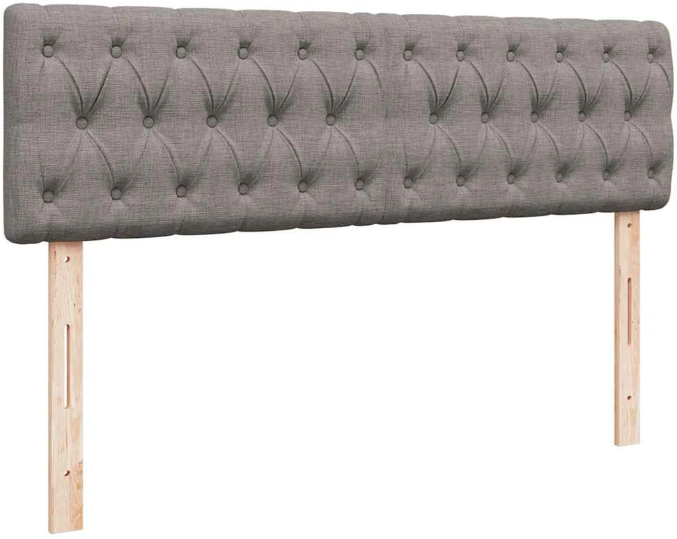 Osmanų lova su čiužiniu, taupe, 140x190cm, audinys