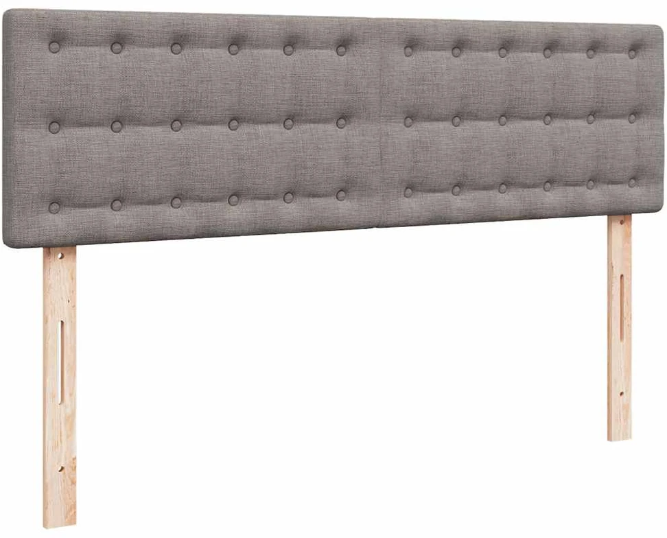 Osmanų lova su čiužiniu, taupe, 140x190cm, audinys