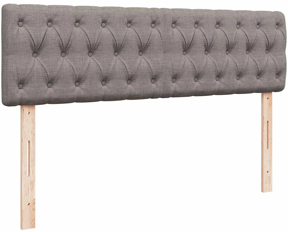 Osmanų lova su čiužiniu, taupe, 140x200cm, audinys