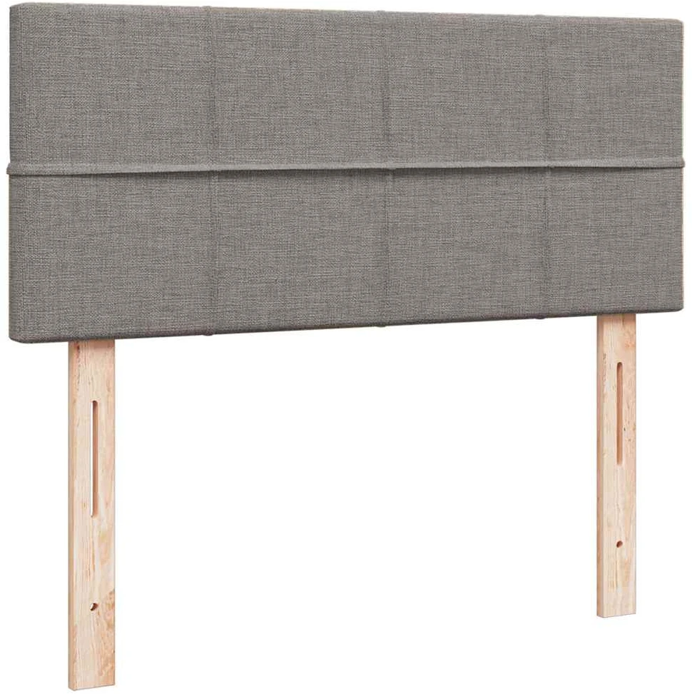 Lova Osmanų lovos rėmas su čiužiniu, taupe, 120x190 cm, audinys