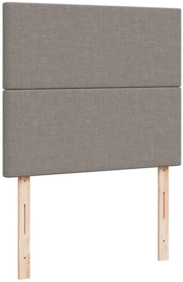 Osmanų lovos rėmas su čiužiniu, taupe, 120x200cm, audinys