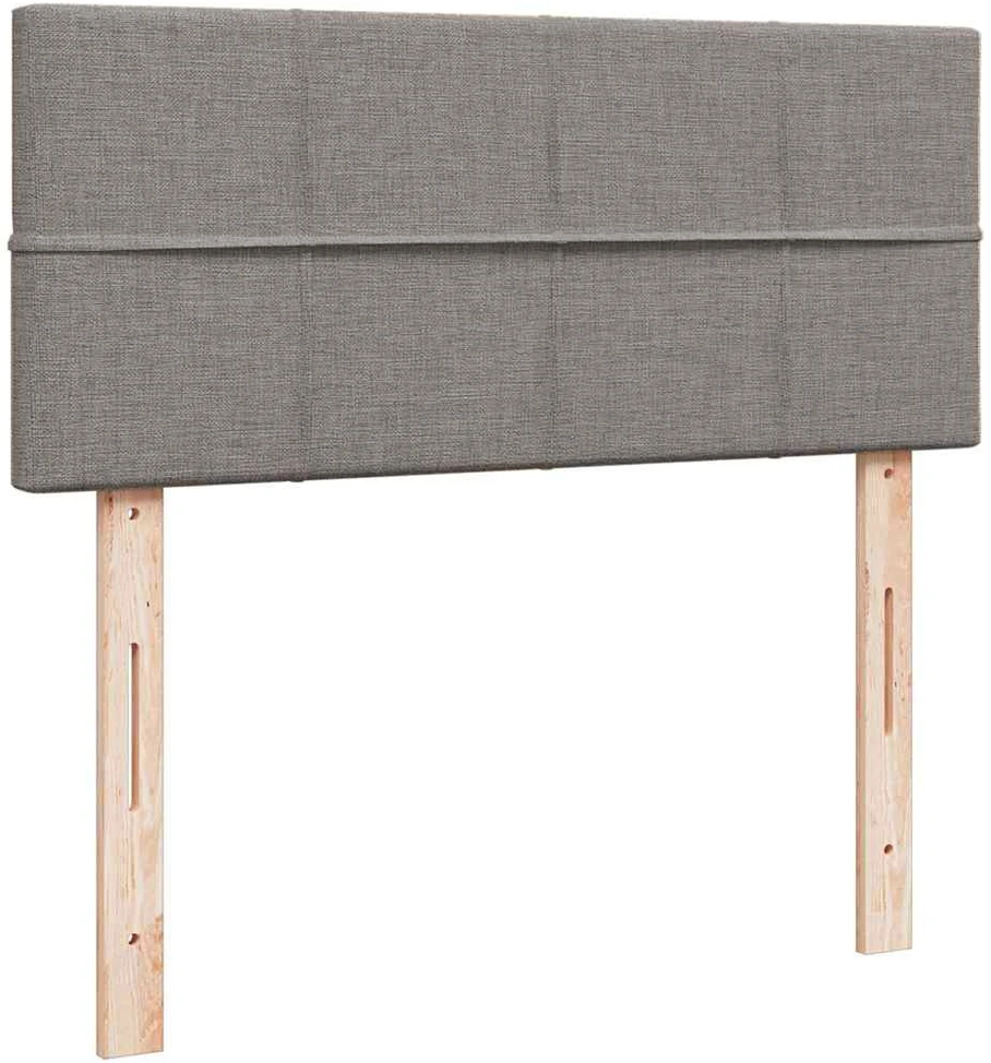 Osmanų lovos rėmas su čiužiniu, taupe, 120x200cm, audinys