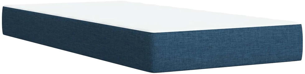 Otmana lova su matracsu ir LED Mėlyna 90 x 200 cm Audinys