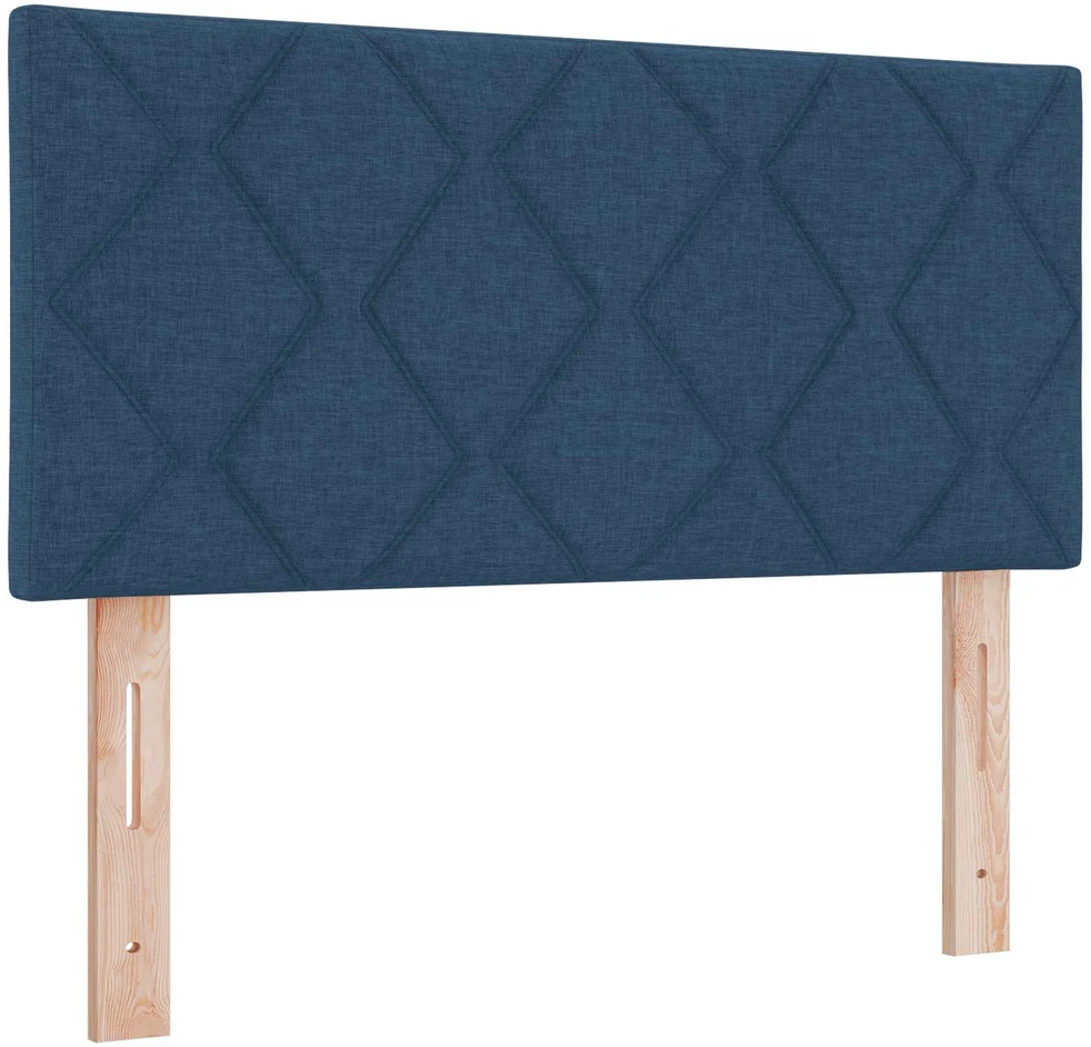 Otmana lova su matracsu ir LED Mėlyna 90 x 190 cm Audinys