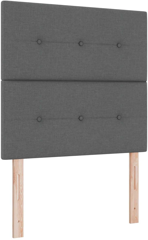 Otmana lova su matracsu ir LED Tamsiai pilka 100 x 200 cm
