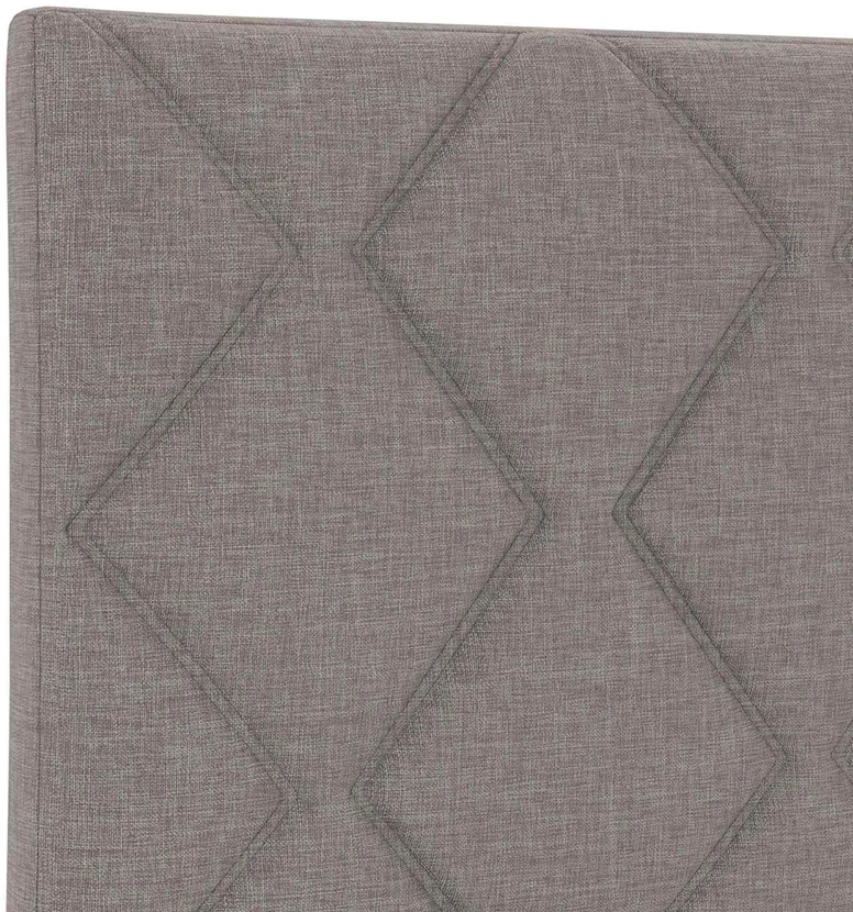 Otmana lova su matracsu ir LED Taupe 90 x 190 cm Audinys