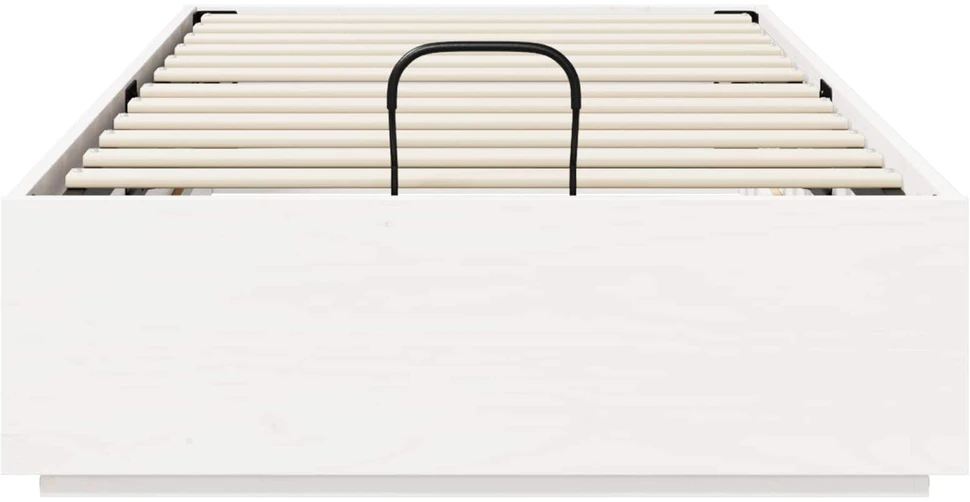 Lova Otomano lovos rėmas su saugojimo funkcija Balta 90 x 200 cm