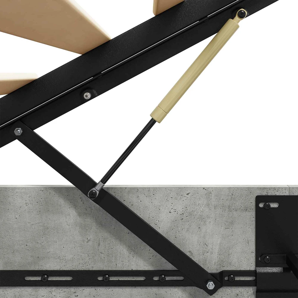 Otomano lovos rėmas Betono Pilka 140 x 200 cm Dirbtinė mediena