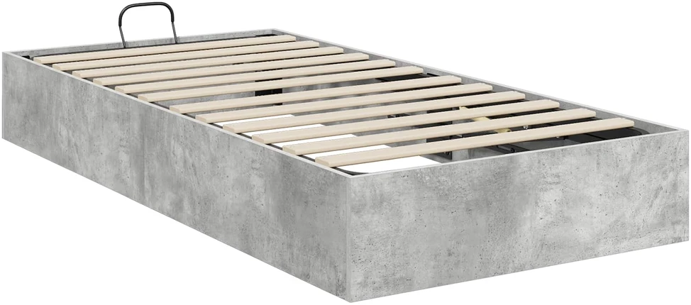Lova Otomano lovos rėmas Betono Pilka 75,5 x 190 cm Dirbtinė mediena