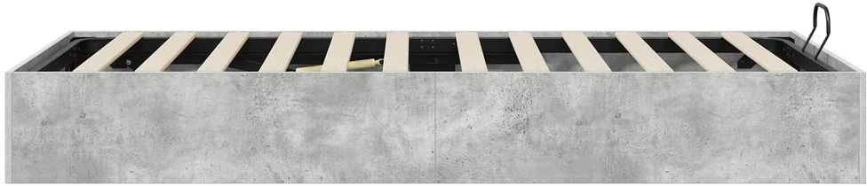 Lova Otomano lovos rėmas Betono Pilka 75,5 x 190 cm Dirbtinė mediena