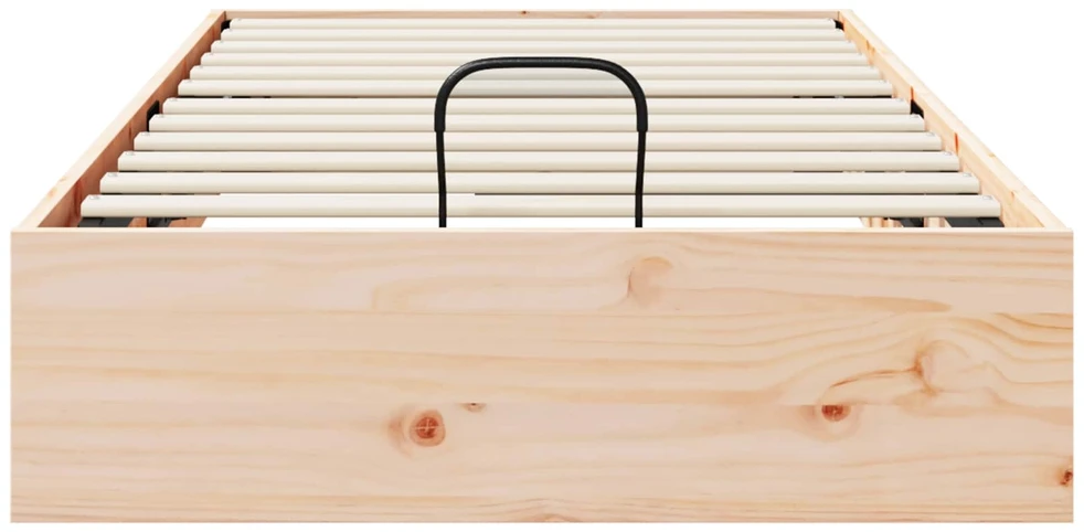 Lova Otomano lovos rėmas su saugojimo funkcija Natūrali 80 x 200 cm