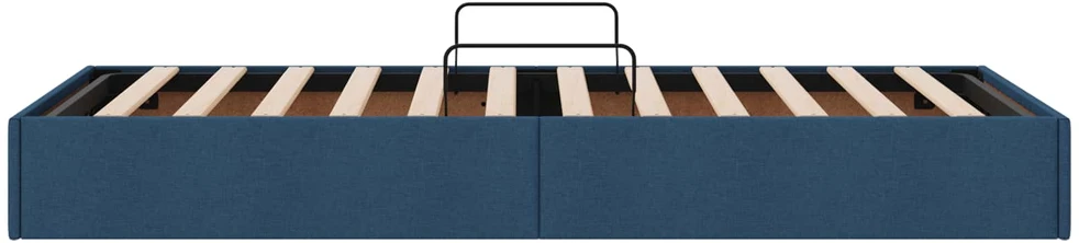 Otomano lovos rėmas su saugykla Mėlyna 90 x 200 cm audinys