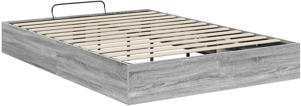 Lova Otomano lovos rėmas su saugykla Pilka Sonoma 193 x 135 x 25 cm