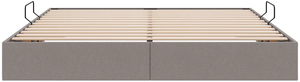 Lova Otomano lovos rėmas su saugykla Taupe 160 x 200 cm audinys