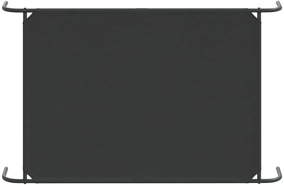 paaukštinta šunų lova juoda 130x80x20 cm Oksfordo audinys