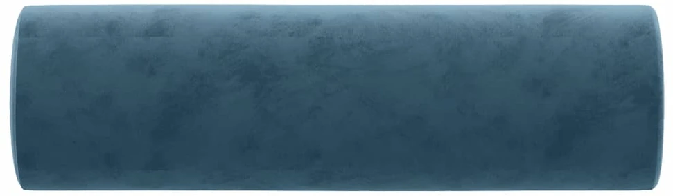 Pagalvėlės, 2vnt., mėlynos spalvos, 15x50cm, aksomas