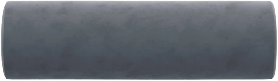 Pagalvėlės, 2vnt., tamsiai pilkos spalvos, 15x50cm, aksomas