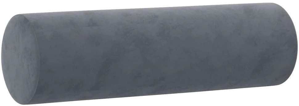 Pagalvėlės, 2vnt., tamsiai pilkos spalvos, 15x50cm, aksomas